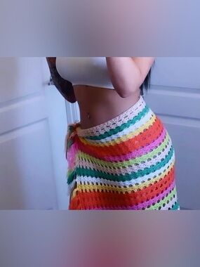 3 clothing items for $20 Handmade Crochet Wrap Skirt